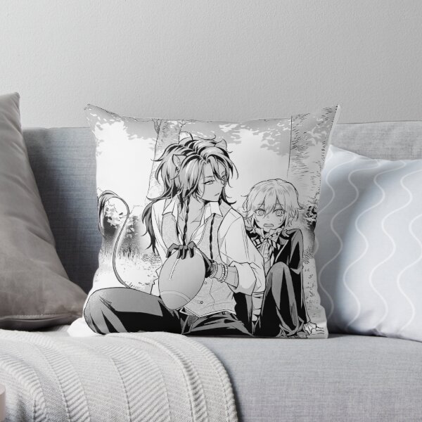 Leona and Epel (Twisted Wonderland) Throw Pillow RB0301 product Offical Twisted-Wonderland Merch
